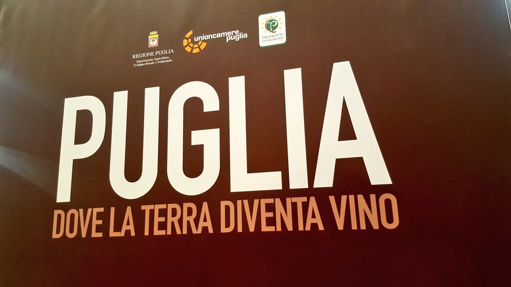DiGioiaLeonardo's tweet photo. Sono 125 i produttori pugliesi nel Pad. 11 della @RegionePuglia al @VinitalyTasting
 Quattro giornate intense e ricche di eventi, seminari, conferenze dedicate al vitivinicolo pugliese https://t.co/UE1u9yzJ0e