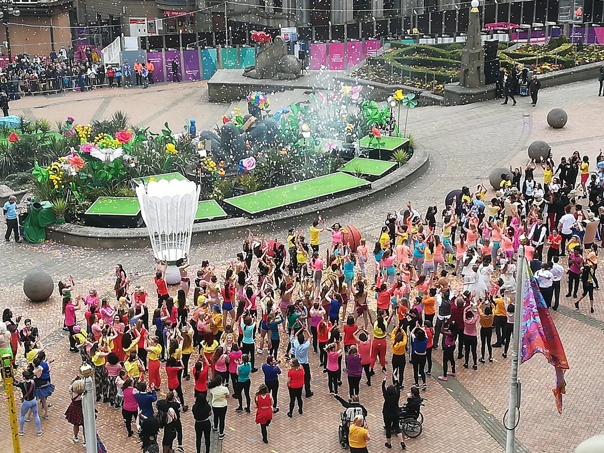 birminghamcg22's tweet image. Wonderful scenes from historic Victoria Square in Birmingham #birmingham2022