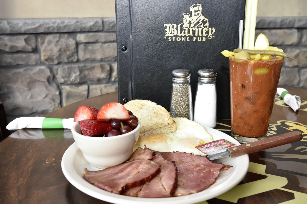 BlarneyWFargo's tweet photo. Serving Breakfast from 10am until 2pm, FREE Bloody Mary or Mimosa w/Breakfast Entrée. All Day Happy Hour. https://t.co/ZUejPaCtVR