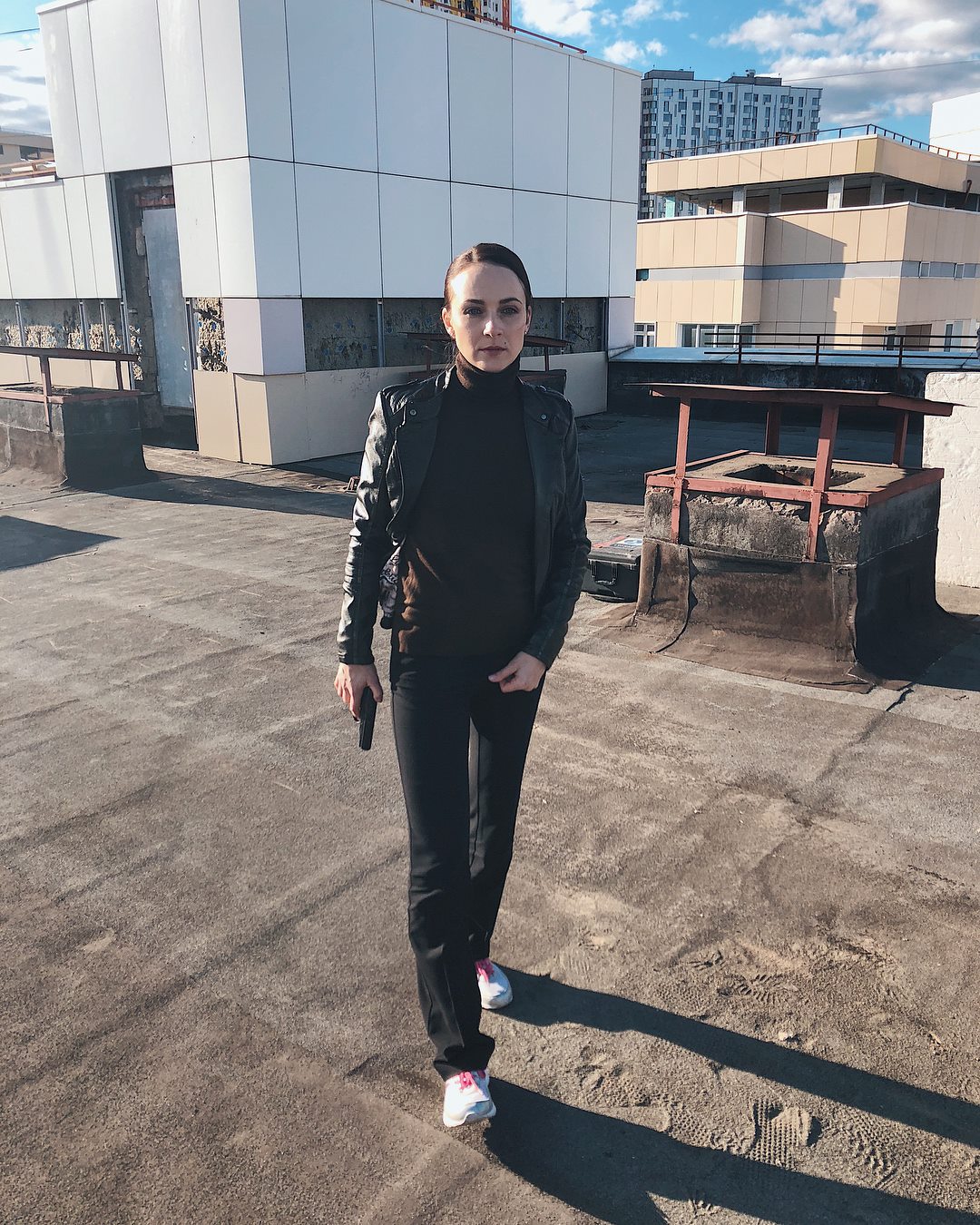 Анна Снаткина на съёмках