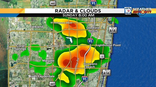 Some storms moving onshore in Fort Lauderdale. Keep it tuned to local10 for more. https://t.co/ljS9UutrBl