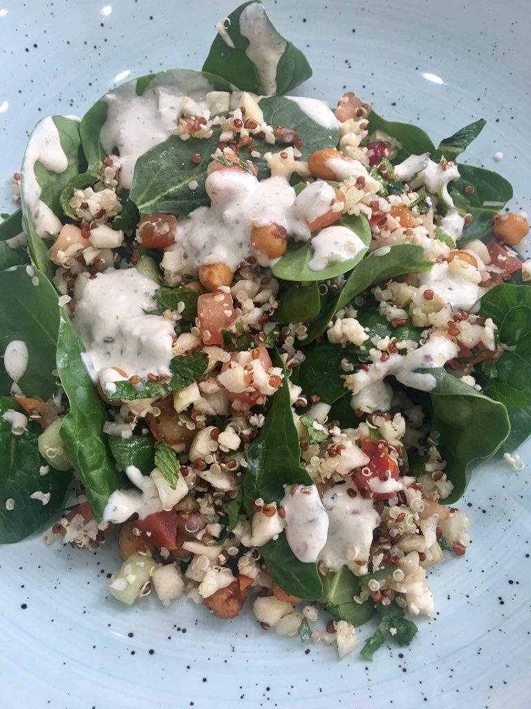 bruce_mcdowell's tweet photo. @bruce_mcdowell 8 days #meatfree Sunday salad and not a yorkie in sight 😂😂 all in preparation for next weeks @DeVereCareer #chefacademy meat & poultry module with the legends @PCSUMMERTON & @jolyonyates1 @FairfaxMeadow #showmethebeef ✅ https://t.co/DlLcMfiOfq
