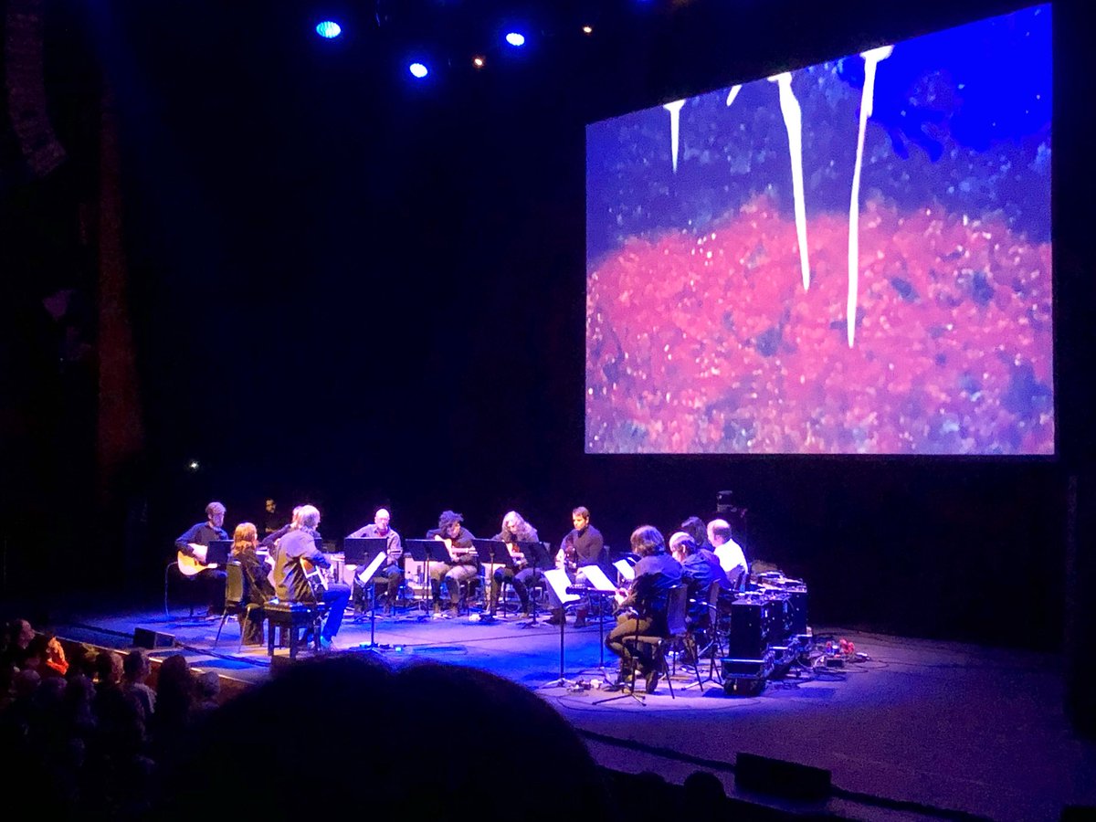 Saw Thurston Moore’s new work ‘Galaxies 12x12’ <a href="/BarbicanCentre/">Barbican Centre</a> last night. Epic: long sections of the same chord or chord sequence made the changes in mood v.pronounced. First part ‘Earth’ especially good - deeply meditative. #ThurstonMoore #Barbican #BarbicanCentre #guitars