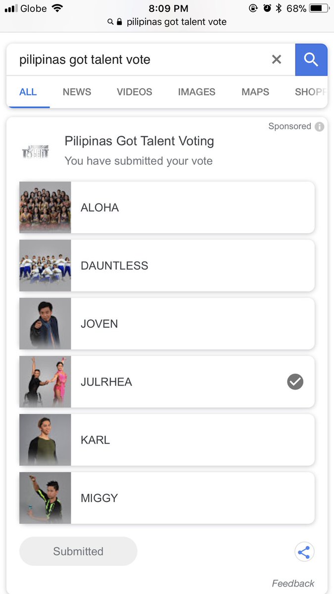 TeLengLeng's tweet photo. Done voting #PGT4thLiveResults https://t.co/PGmzWkWcU8