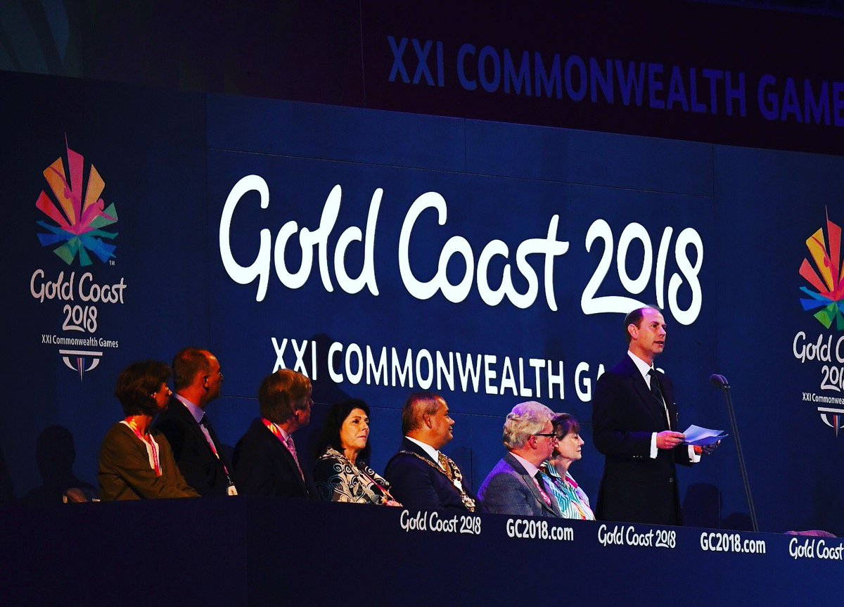 thecgf's tweet image. GOLD COAST CLOSES
His Royal Highness The Earl ofWessex, CGF Vice Patron declares the XXI Commonwealth Games on the Gold Coast, Australia closed. That’s a wrap - thank you #TeamCommonwealth #EarlOfWessex #GamesOfFirsts @RoyalFamily @GC2018 @CommGamesAUS