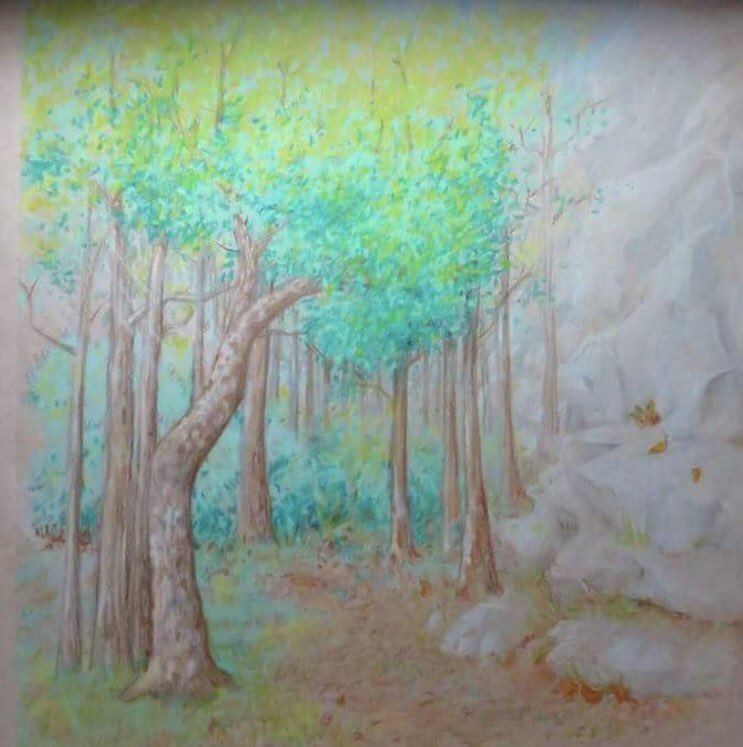 My Happy Place #happy #woods #forest #art