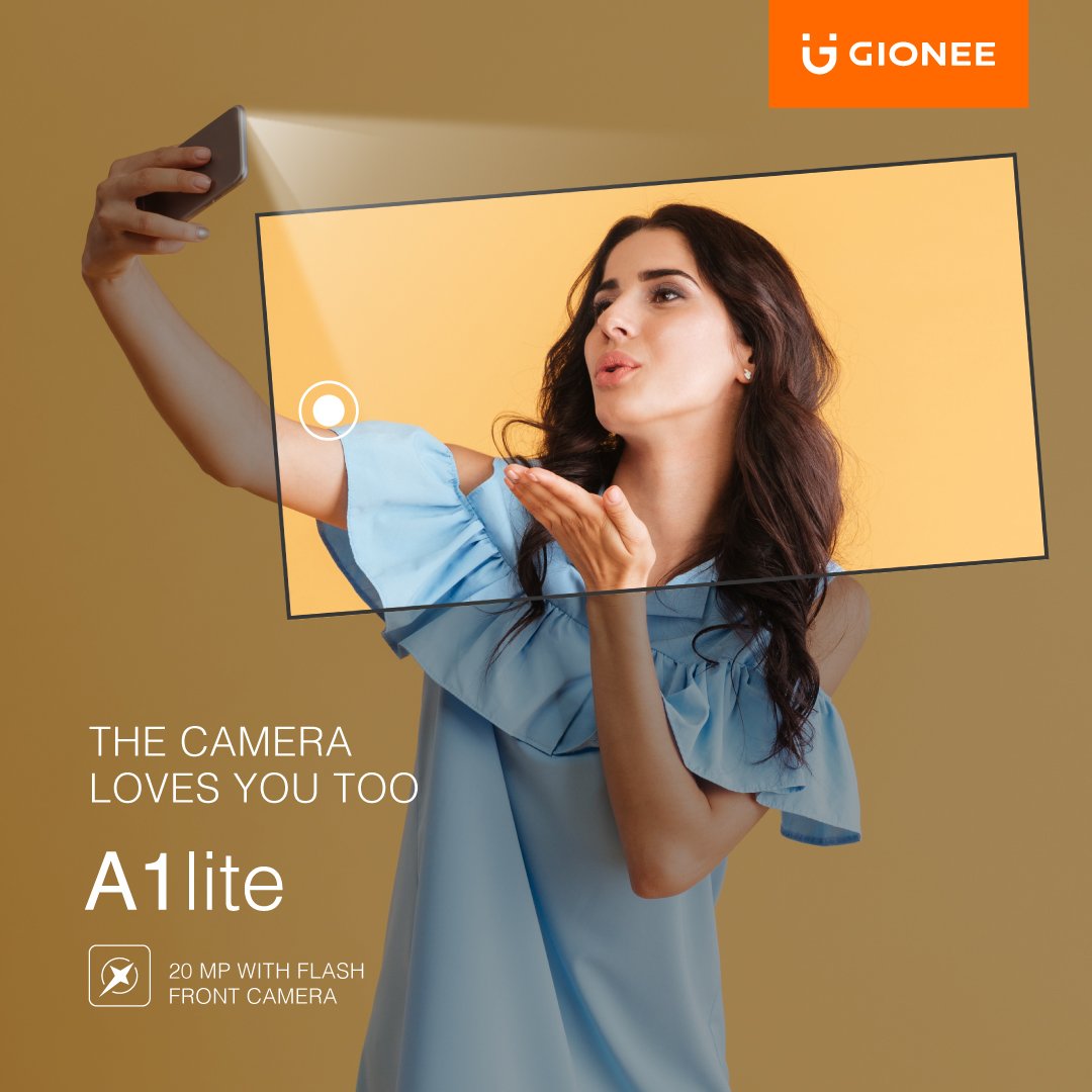 GioneeMe's tweet photo. أنت جميل...والكاميرا خير دليل! التقط صور سيلفي جميلة ذات موثوقية بكاميرا سيلفي 20 ميجابيكسل مزودة 
بفلاش من خلال #A1Lite
Buy here: 849
https://t.co/NO6IyOm538 https://t.co/hcqCXBptPF
