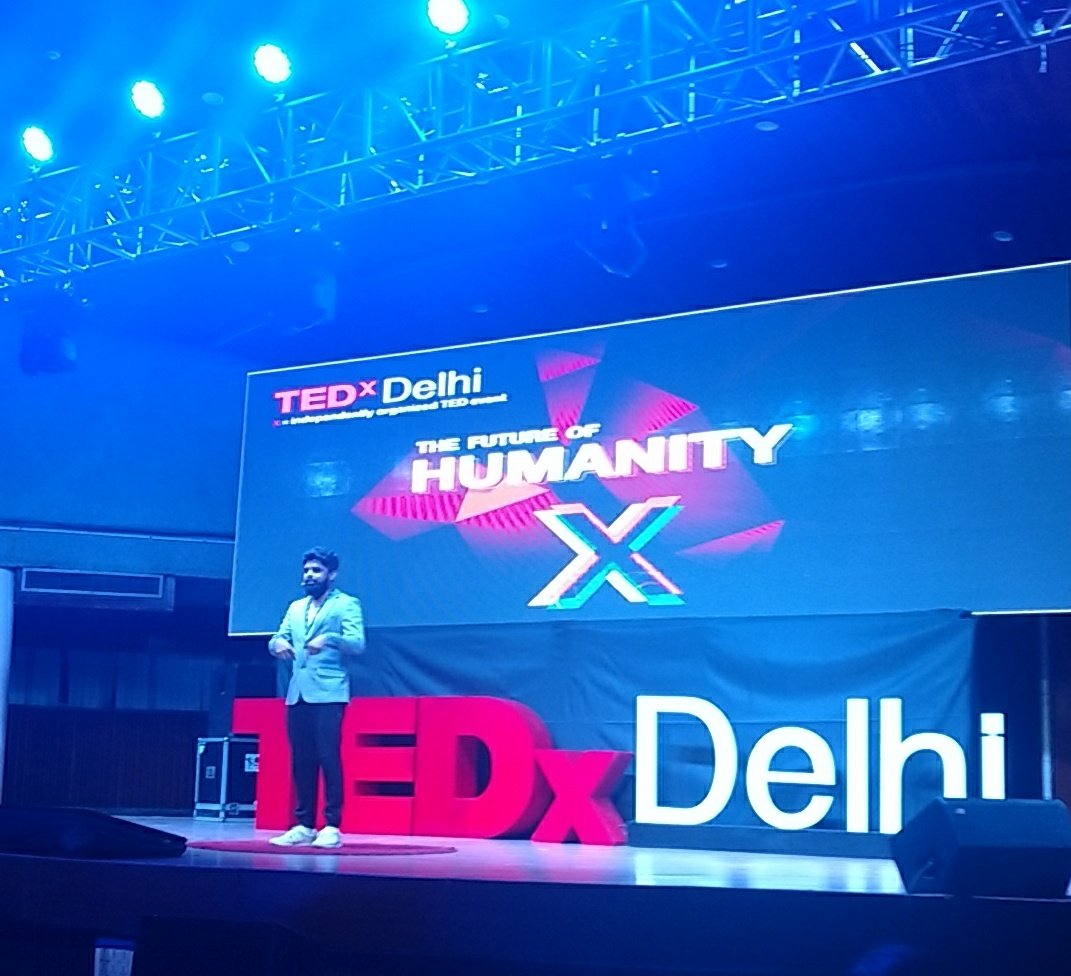 InfosysCareers's tweet photo. Next up on stage at #TEDxDelhi is Ganesh Raj, the director of the Mollywood film Anandam, sharing his journey as a film-maker. #TEDxwithINFY https://t.co/TOUJFlrcp8