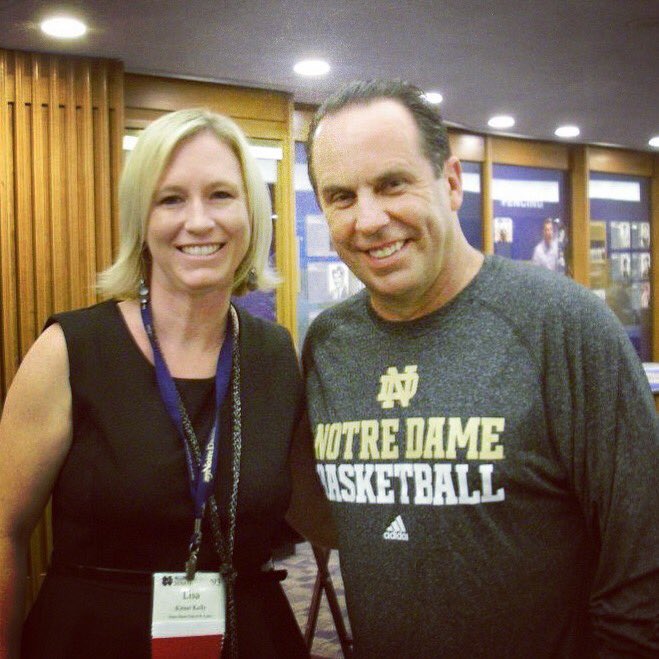 That one time I met Coach Brey on a #BlueGoldGame weekend. #flashback ☘️🏀