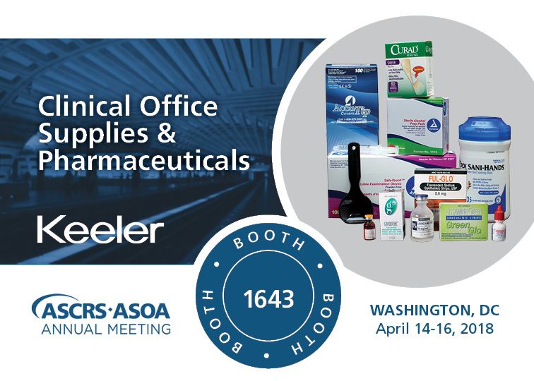accutome's tweet photo. Stop by to check out Keeler’s Clinical Office Supplies &amp; Pharmaceuticals. Booth #1643 at ASCRS Washington DC, April 14-16th 2018.
https://t.co/S1t69e94fk https://t.co/ROZ6fVhJBD