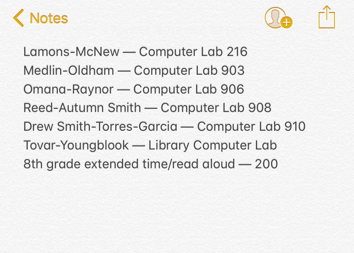 📢📢 All 8th graders last name beginning with letters M-Z please see the picture below for your testing location for Monday, April 16th. Your testing will begin 10am Monday (tomorrow) morning 🔴🔵