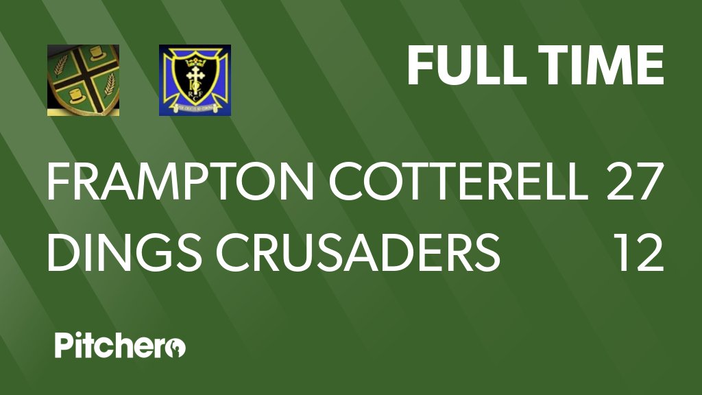 FramptonRFC's tweet photo. FULL TIME: Frampton Cotterell 2nd XV 27 - 12 Dings Crusaders 3rd XV
#FRADIN #Pitchero
https://t.co/vg4pWsOqaa https://t.co/CKOSGIakDt