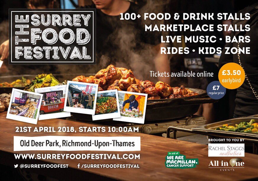 WaffleStickUK's tweet photo. Find us @SurreyFoodFest Sat 21st from 10am โ๏ธ Lots of activities, great weather and fluffy Wafflesticks!
#surreyfoodfestival #Richmond #RichmondHill #surrey #Saturday #SaturdayVibes #SaturdayFun #wafflestickuk #waffles #foodies #londonfoodies https://t.co/QSGQnrL080