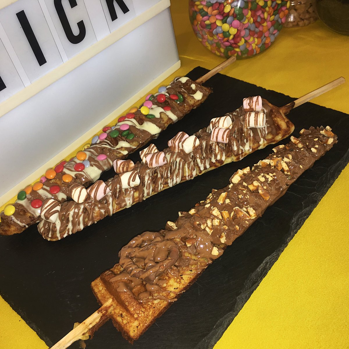 WaffleStickUK's tweet photo. Find us @SurreyFoodFest Sat 21st from 10am โ๏ธ Lots of activities, great weather and fluffy Wafflesticks!
#surreyfoodfestival #Richmond #RichmondHill #surrey #Saturday #SaturdayVibes #SaturdayFun #wafflestickuk #waffles #foodies #londonfoodies https://t.co/QSGQnrL080