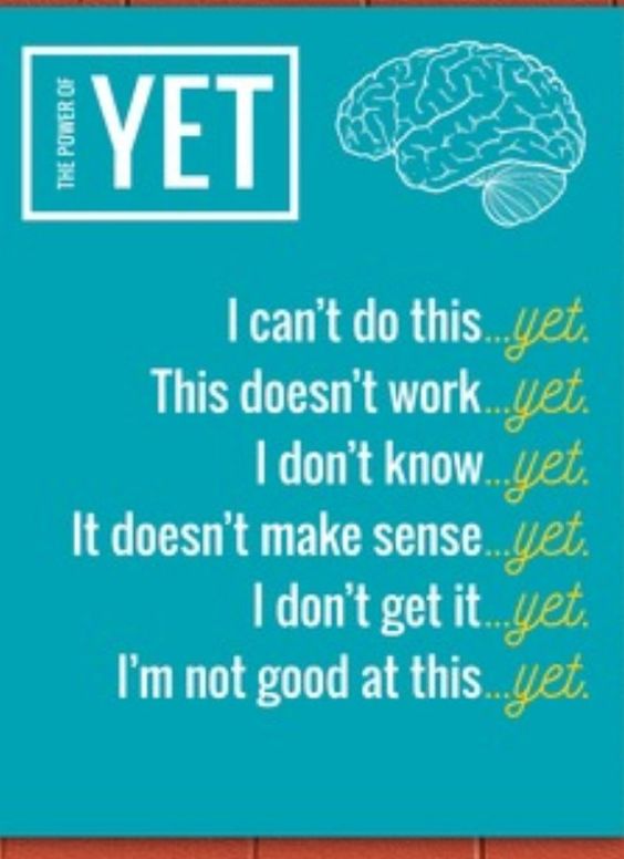 ERobbPrincipal's tweet photo. YET is a great word to communicate to students and adults- All part of #growthmindset
@ERobbPrincipal https://t.co/F8FAWWjHDP