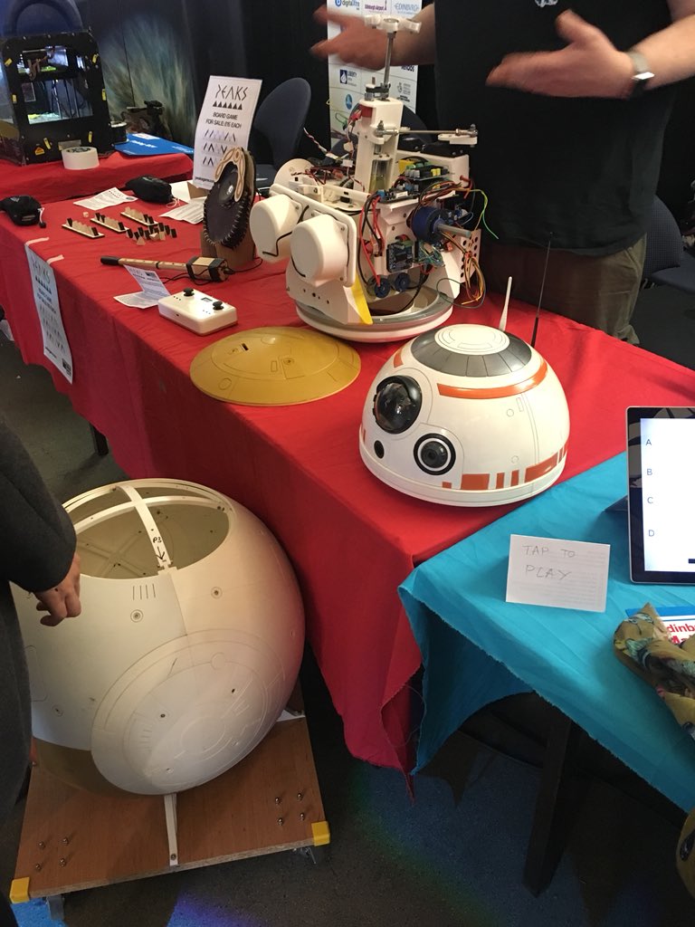rogozhkinalyona's tweet photo. Had a lovely time at @EdSciFest today. The greatest impression was from The Makers Community #EdMakerFaire. The bright projects such as  #martytherobot to teach kids building and coding robots, #inventapod to design portable workspaces and #swarmrobotics are so useful/inspiring! https://t.co/DGg2wrOBjB