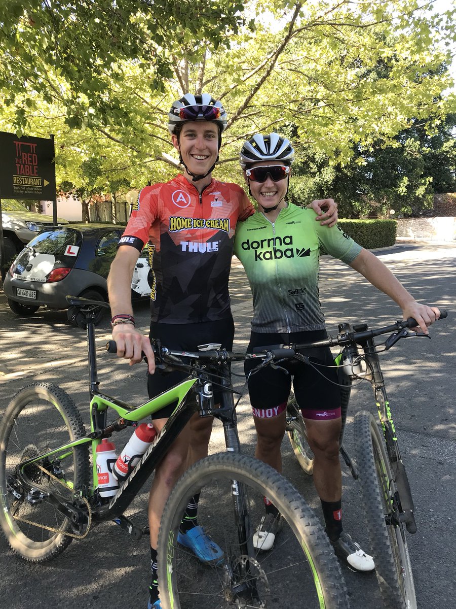 matthewstamatis's tweet image. And that’s that👊🏻3 rad days of racing @winelandsmtb with @TeamdormakabaSA @makemefaster is done!🙌 stoked to take the overall mixed cat win after making it a hatrick of stage wins💥 thanks for an awesome event @winelandsmtb!!🙌 #FuelledByCadence #ApplyPerformance #bringyourlife
