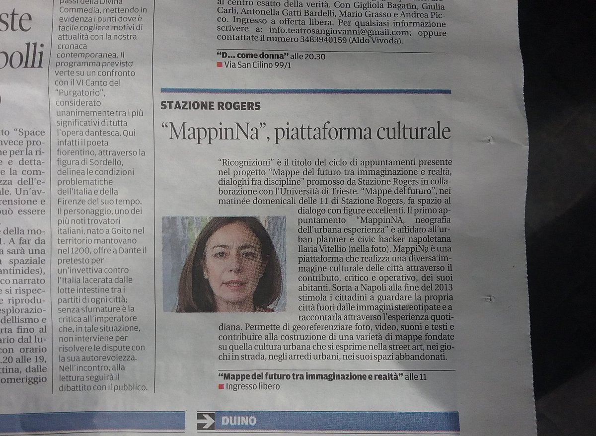 Torni in albergo e ti porti via dalla hall i primo giornale che trovi... #ilpiccoloditrieste #Trieste <a href="/UniTrieste/">Università di Trieste</a> #stazionerogers