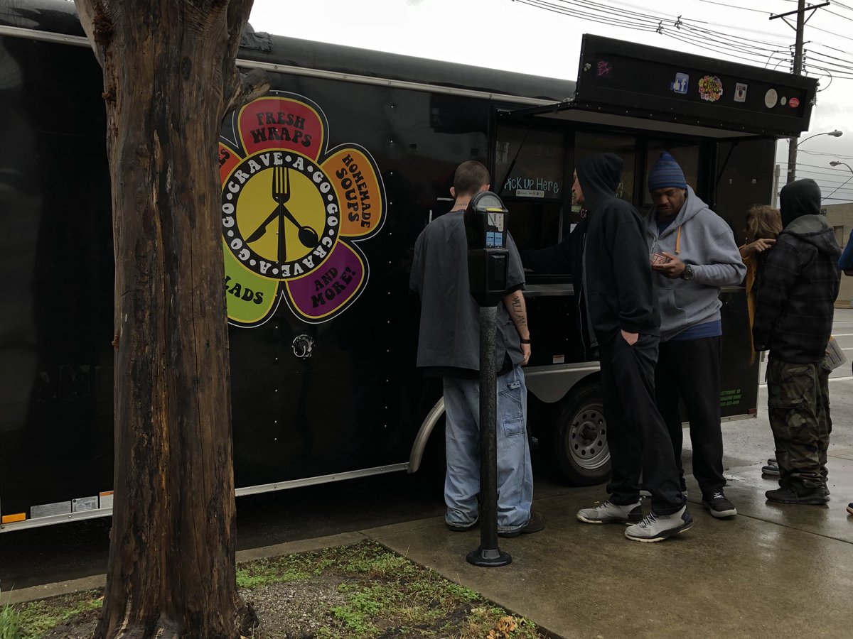 Incredibly proud of the local food trucks serving the homeless throughout Louisville today. This is a creative way to Give A Day, and shows that anyone can use their resources to help others. #GiveADayLou2018
