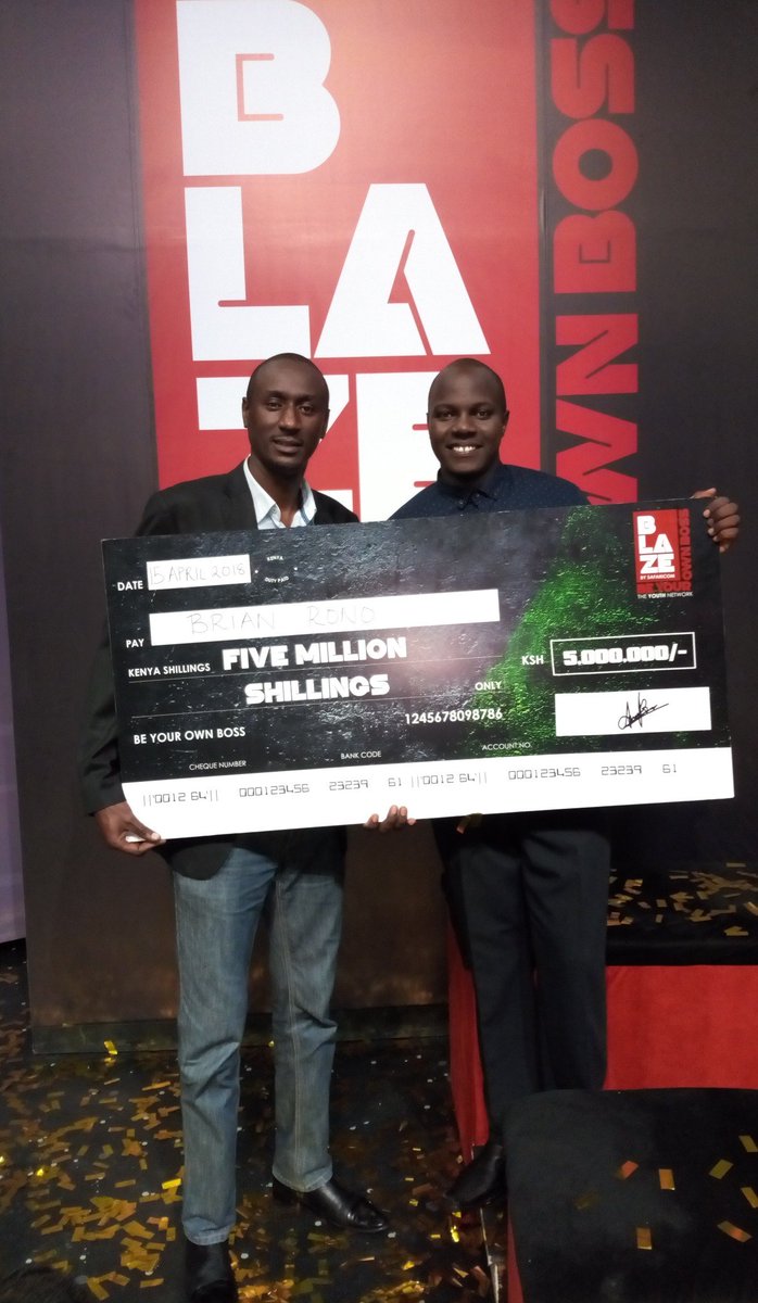 Proud and honored to have been Brian Rono's mentor, Agriculture category, during the Eldoret Creation Camp last year. Super proud of a fellow farmer! 
5M strong! #BYOBTVShow 
#UkulimaSioUshamba