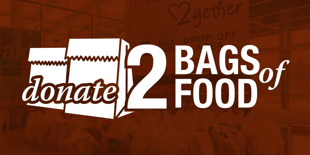 chaseoaks's tweet photo. Let's Make a Difference with 2 Bags of Food!  Donate 2 bags of food for local food pantries. Food donations will be accepted at all our campus locations. Check your campus 2gether page for food pantry check list and donation details:  https://t.co/4socO1y6fL https://t.co/PG8W5xRgJV