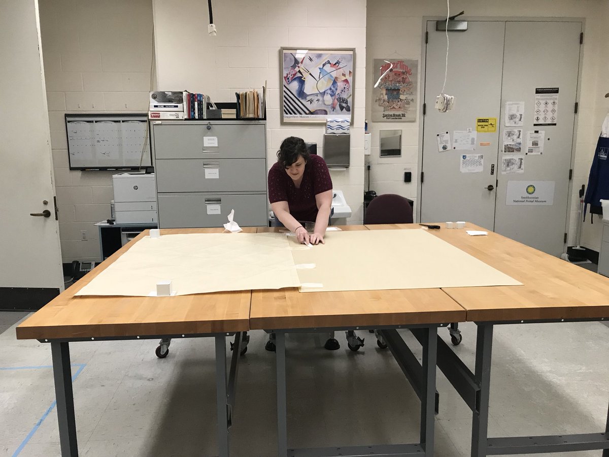 FoundInMuseums's tweet photo. Sometimes we work on weekends so we can use three worktables uninterrupted. #museumlife #exhibitionlife #hateworkingweekends https://t.co/VGNVNHKwZV