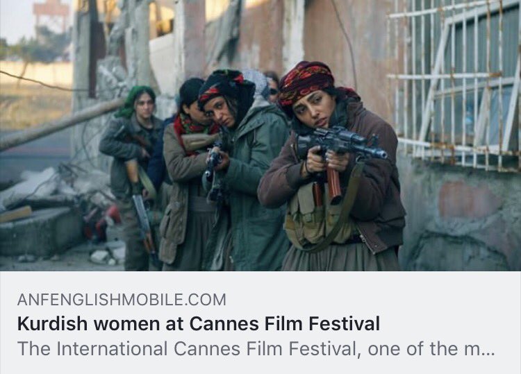 Bakurkom's tweet photo. "Girls of the sun" på Cannes filmfestival. "A story of resistance and sisterhood". #supportypj https://t.co/9Cp2LGu8oy