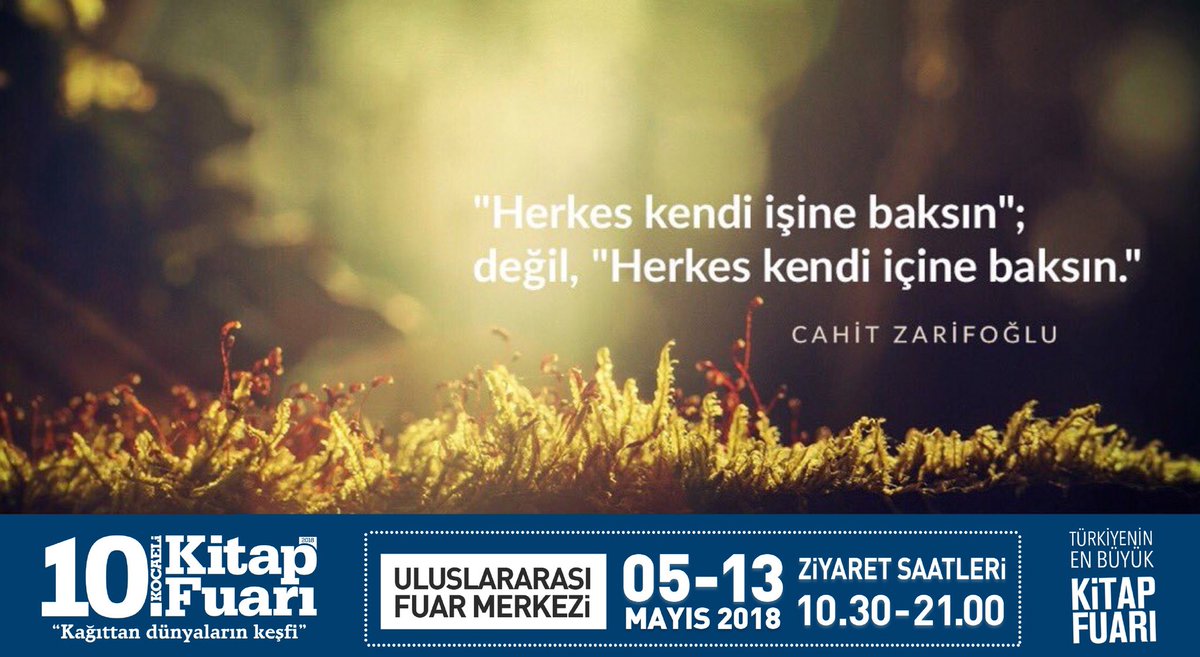 Herkes kendi işine baksın"; değil 
Herkes kendi içine baksın