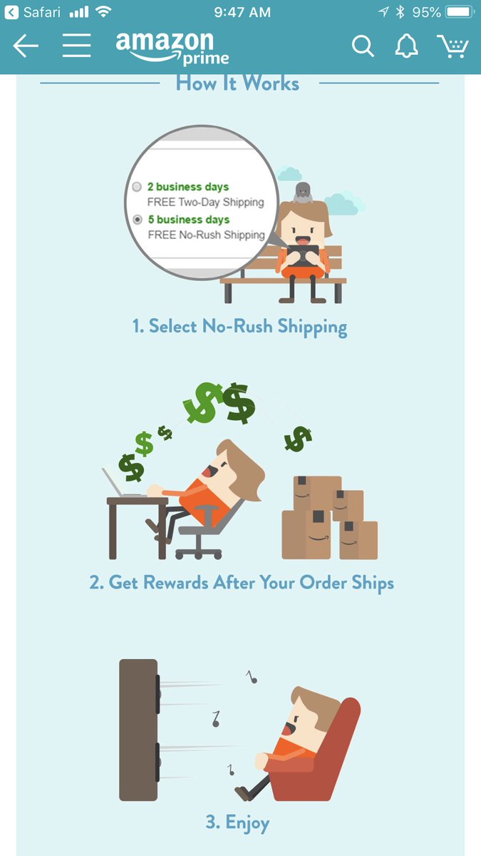 emu_at's tweet photo. Looking for a little extra bang for your buck? @amazon Prime has your back with their FREE No-Rush Shipping Program. @primestudent members can receive promotional rewards on future purchases or immediate discounts. Just select FREE No-Rush Shipping ✅ 💵 #primestudentrep #AD https://t.co/uC5NEduoMW
