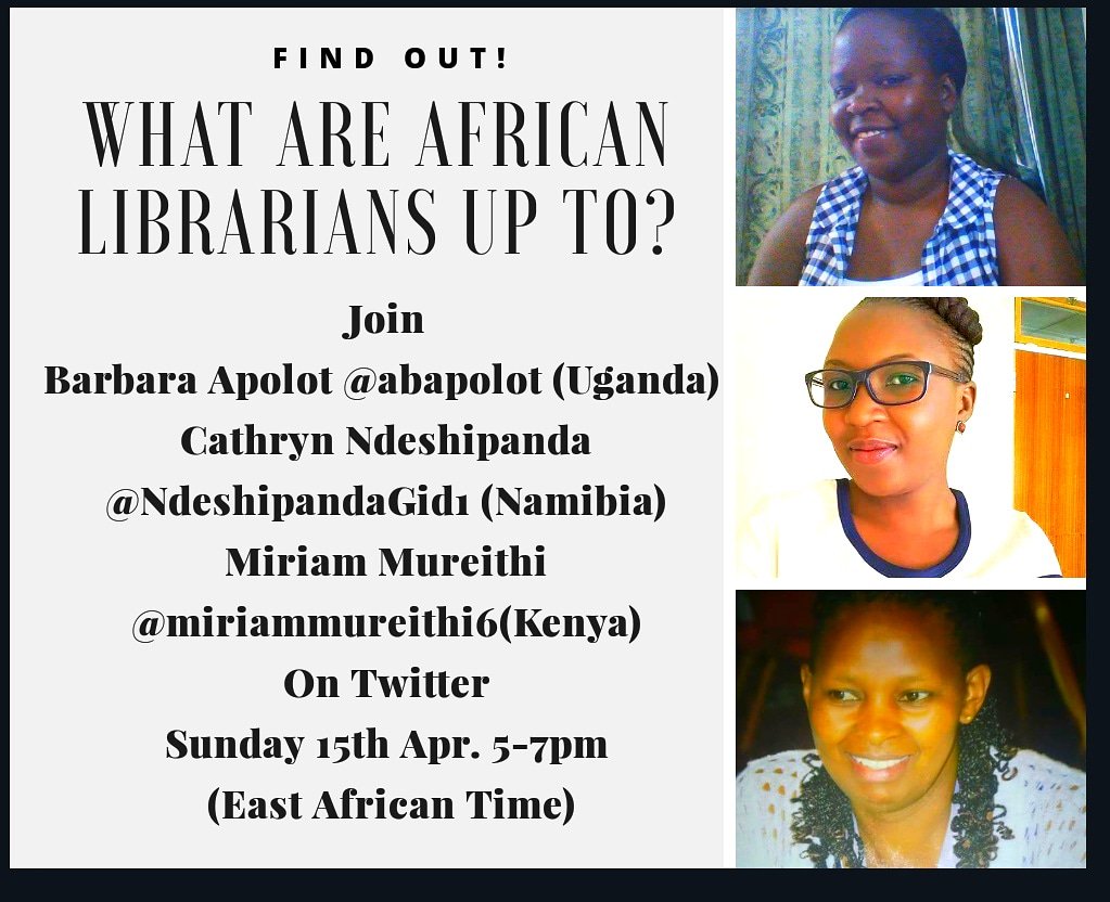#AccessToInformation is a human right (@librarian_nkem) on Twitter photo Today, we are going to allow librarians who are participants in <a href="/AfLIACon/">AfLIA</a> Leadership Academy - from #Uganda <a href="/abapolot/">Barbra Apolot</a> from Namibia <a href="/NdeshipandaGid1/">Cathryn Ndeshipanda Gideon</a> & <a href="/miriammureithi6/">miriam mureithi</a> from Kenya tell us what their public Libraries are up to! Today, we are going to allow librarians who are participants in <a href="/AfLIACon/">AfLIA</a> Leadership Academy - from #Uganda <a href="/abapolot/">Barbra Apolot</a> from Namibia <a href="/NdeshipandaGid1/">Cathryn Ndeshipanda Gideon</a> & <a href="/miriammureithi6/">miriam mureithi</a> from Kenya tell us what their public Libraries are up to!