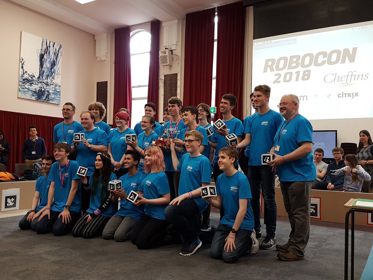 chris_sheph's tweet photo. #citrix proud sponsors of Robocon18 in Cambridge UK. Congrats to winning team Hills Road Sixth Form. https://t.co/td7bIi2XL1