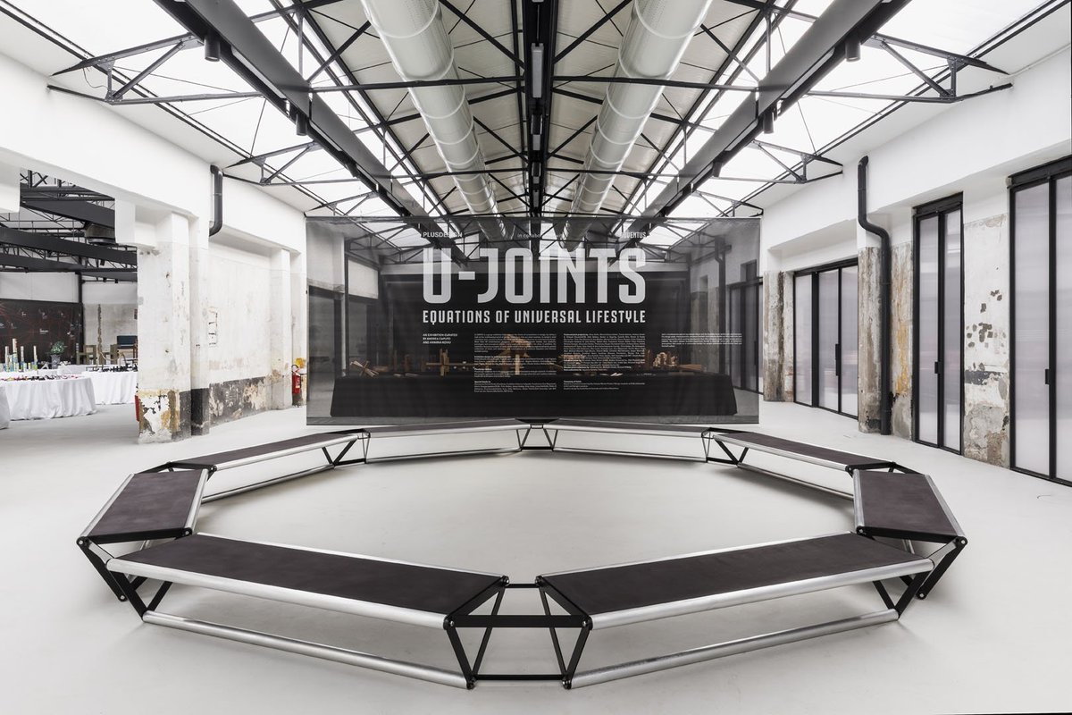 INTERNIMagazine's tweet photo. Design e sport. In occasione della #MilanoDesignWeek, #PlusDesignGallery in collaborazione con @juventusfc presenta la mostra collettiva U-Joints che esplora il concetto di “giuntura” https://t.co/O8Fd3CX5bV https://t.co/XIWJc8Bizx