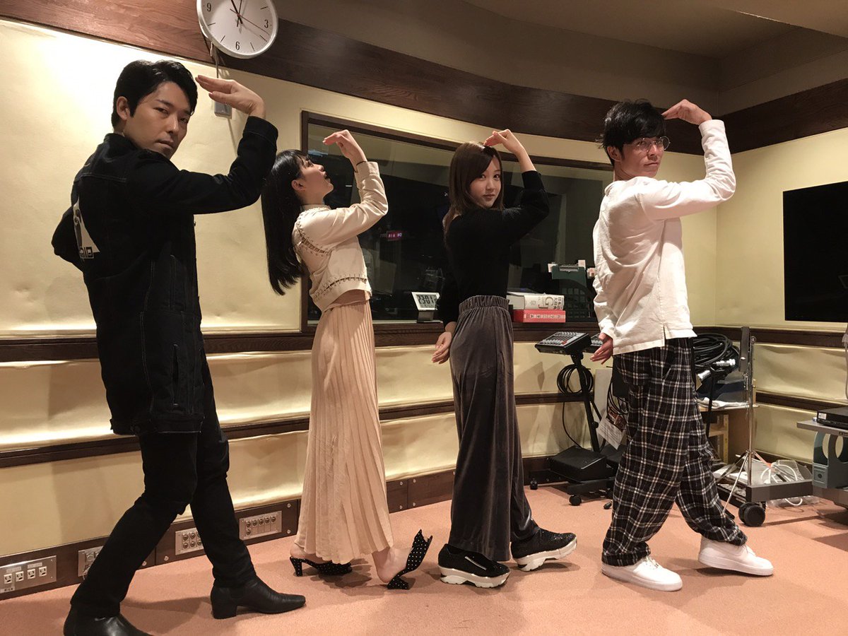 星野みなみと大園桃子とオリエンタルラジオのお二人がシンクロ