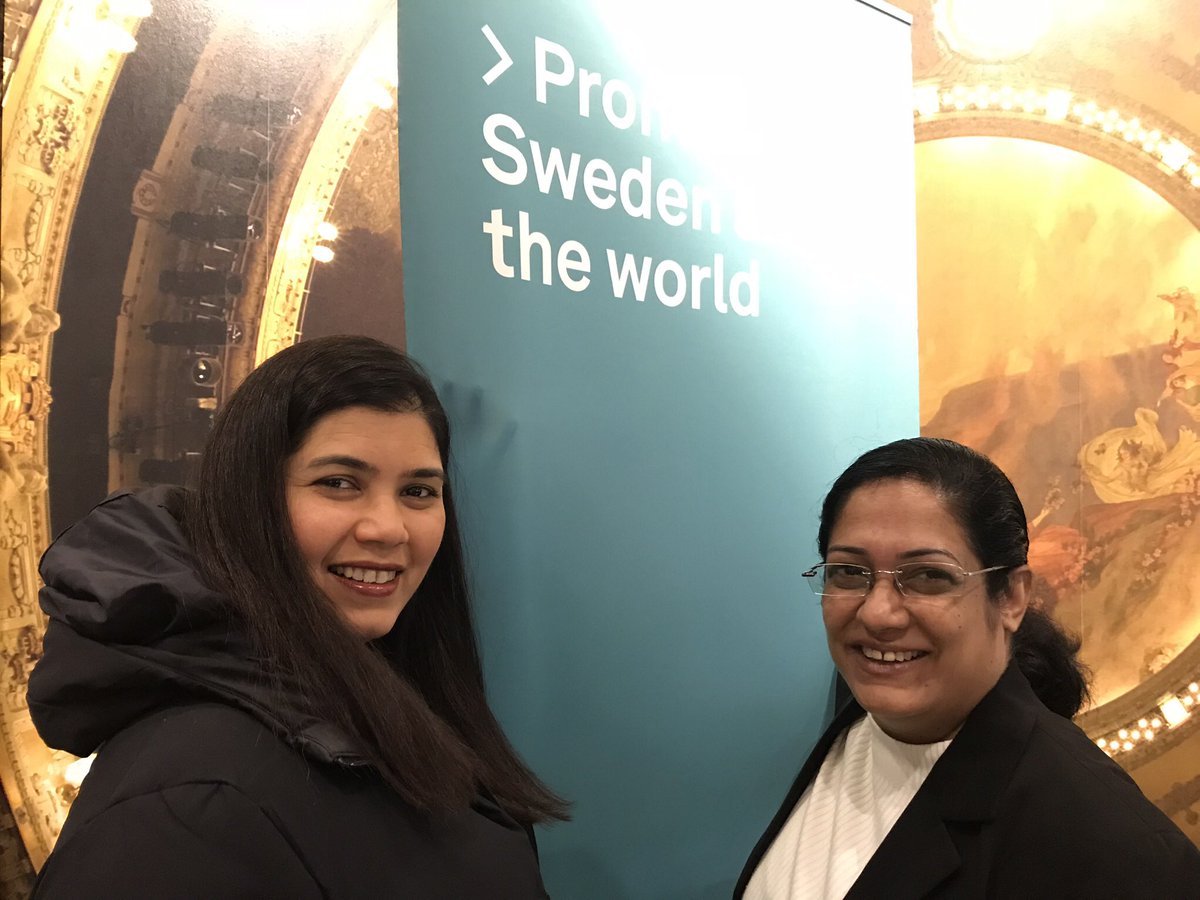elsamariedsilva's tweet photo. @Lats_tweets and I are here in #Stockholm for the #GenderEqualityForum. #GenderEqualWorld #SwedishInstitute #Developmatrix #Safecity https://t.co/mEYtFYCSOW