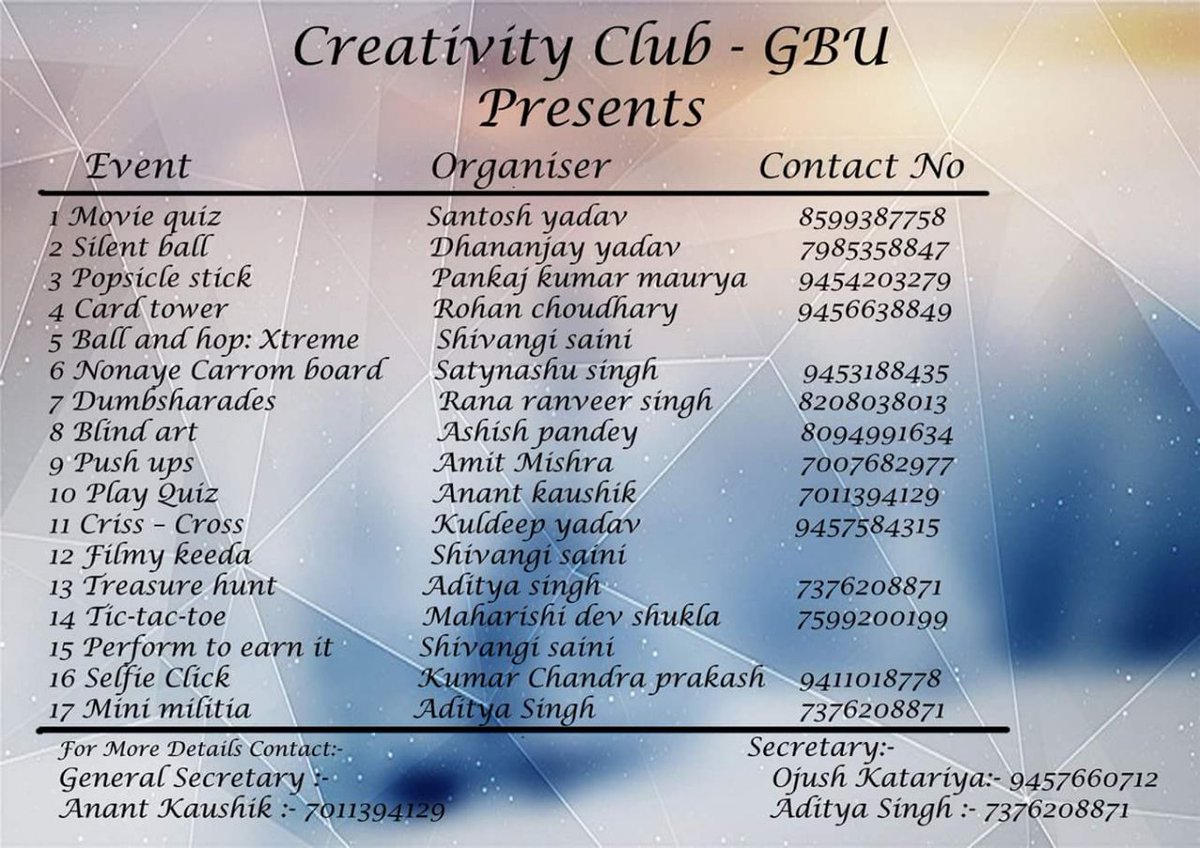 Official_GBU's tweet photo. Please forward this to your respective class groups https://t.co/mb7urRpg2m