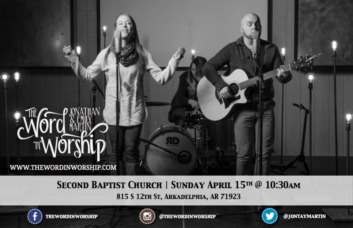 We’re so excited to have Jonathan &amp; Emily Martin leading in worship and Dr. Richard Ross speaking this morning! You won’t want to miss it! Join us at 10:30 am on campus or online at mysecondbaptist.org.