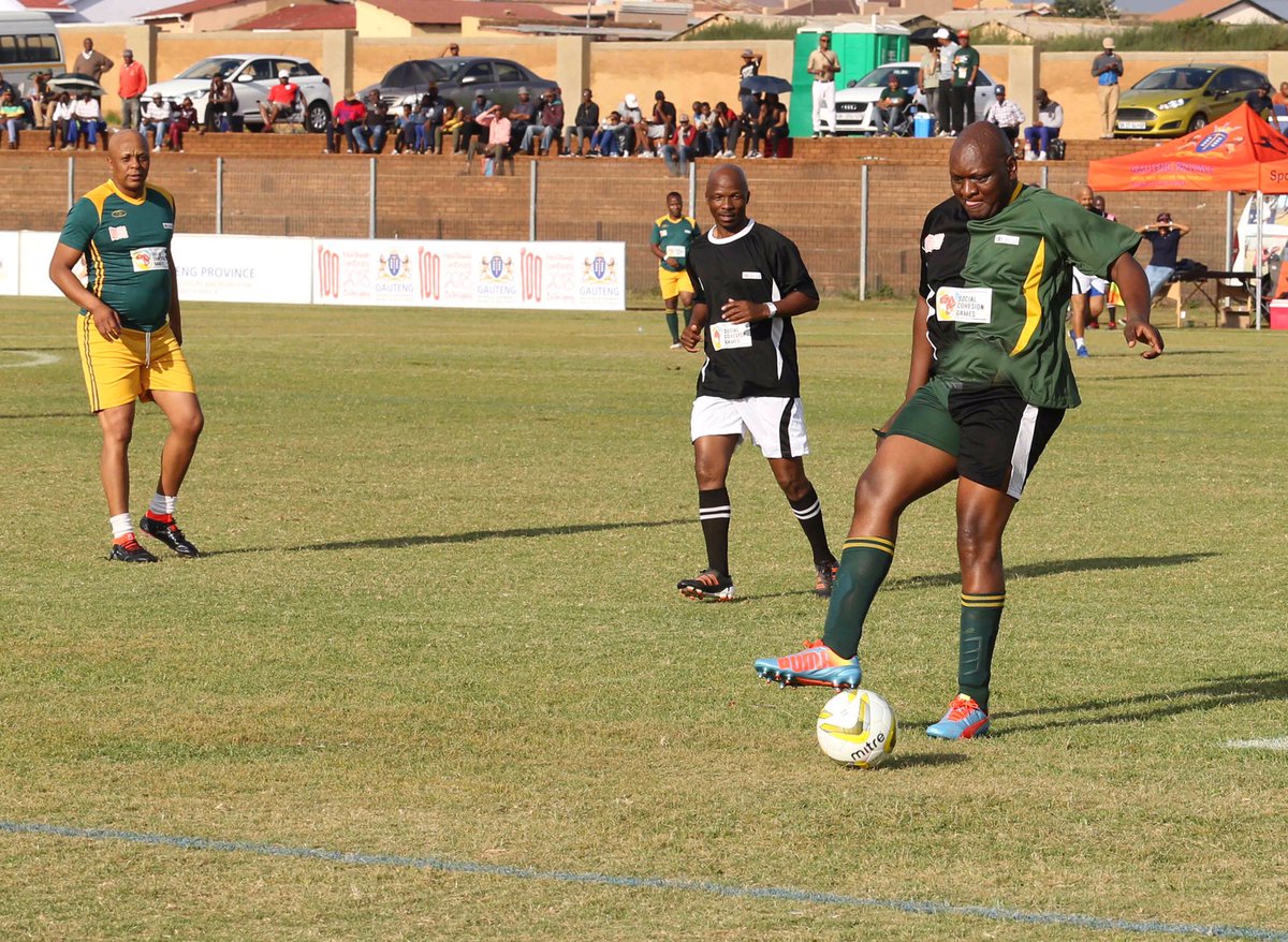 GautengProvince's tweet photo. #PSCG18 And it's game on ! ⚽️⚽️⚽️The Premier's 11 versus @DavidKekana 11 Promoting unity in diversity through the game of football https://t.co/lo1AAwQI7w