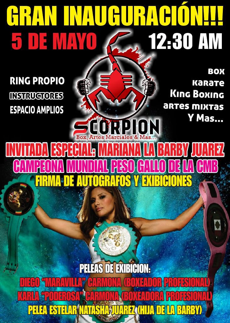 Ahí los espero amigos! No falten #nomedetengo #vamospormas💪 #vamosportodo #barbyjuarez #worldchampwbc #believe ##box #ibelongtojesus