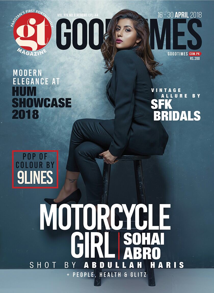 Nidi2009's tweet photo. The #Motorcyclegirl, @sabroofficial on the cover of @gt_magazine Watch out for her film, directed by @adnansarwar_1 , all set to release on 20th April ! #Adnansarwar #SorryNotSorry #GirlPower
#MotorcycleGirlMovie
#IamAMotorcycleGirl #sohaialiabro #Gtmagazine #AbdullahHaris https://t.co/jF3PtlBqJg