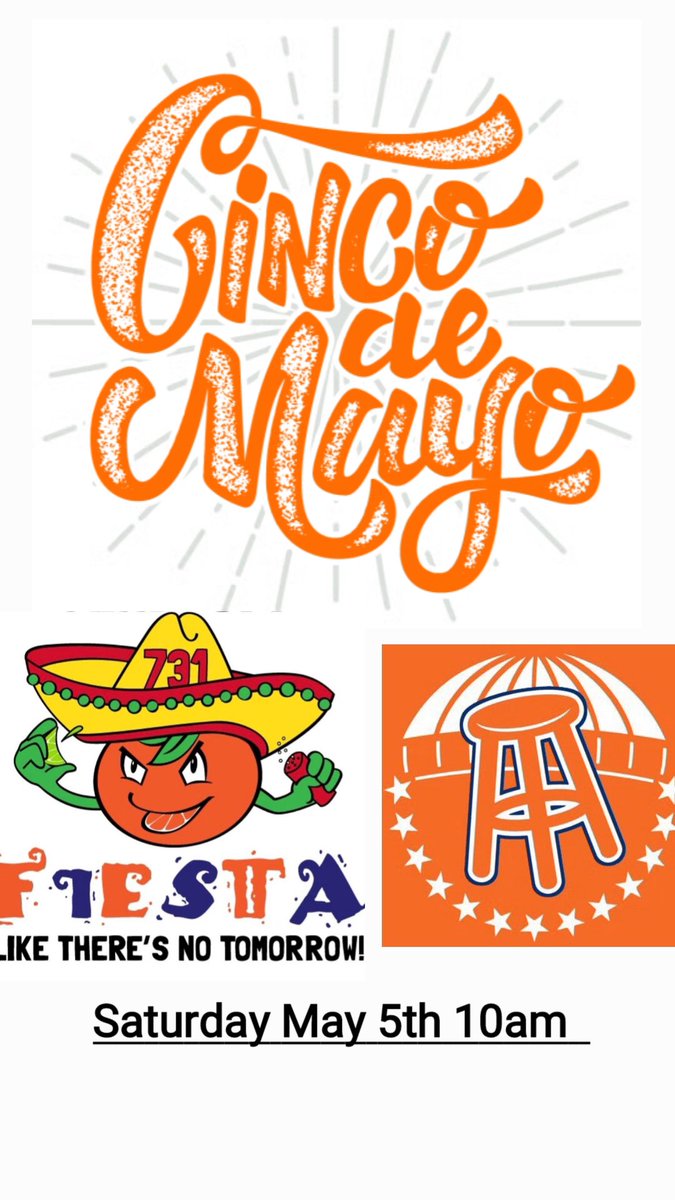 OrangeCrateBar's tweet photo. Make plans now to be at the biggest Cinco de Mayo party on the hill. @BarstoolCuse will be joining #OCBC in the Corona Courtyard for a full day of celebration! Beer and Margarita specials all day. Games and giveaways all day! More details soon. https://t.co/f2MulqqEdu