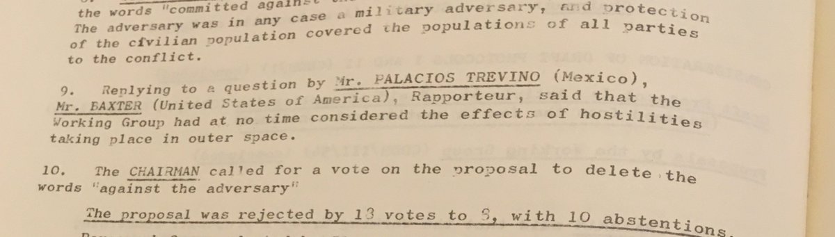 ElvinaPothelet's tweet photo. In the 1970s, #Mexico asks whether #IHL should apply in outer space...
#SpaceLaw #MILAMOS @ManualWoomera
#RandomResearchFindings https://t.co/j9JqdWFsrl