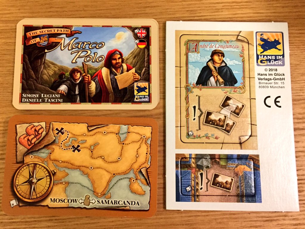ニコ The Secret Path Of Marco Polo マルコポーロの旅路のミニ拡張 裏道おじさん Ande De Longjumeau の追加 手番で2枚の秘密ルートカードを引いて そのうち1枚を獲得 手番で追加コストなしにカードに示された移動が可能 T Co ニコ The Secret Path Of Marco Polo マルコポーロの旅路のミニ拡張 裏道おじさん Ande De Longjumeau の追加 手番で2枚の秘密ルートカードを引いて そのうち1枚を獲得 手番で追加コストなしにカードに示された移動が可能 T Co