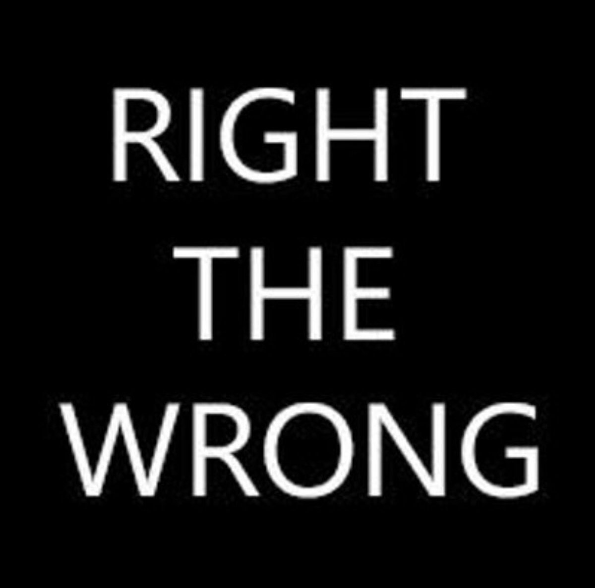 Make a #rightAWrong