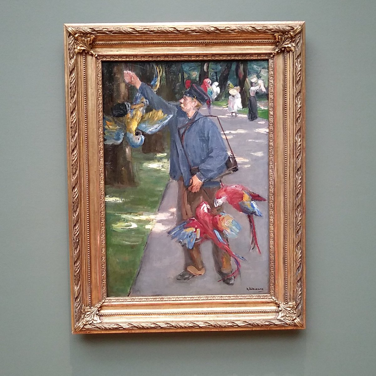 Max Liebermann - De Papegaaienman. Tot 24 juni te zien in het Gemeentemuseum in Den Haag. <a href="/gemeentemuseum/">Gemeentemuseum</a>