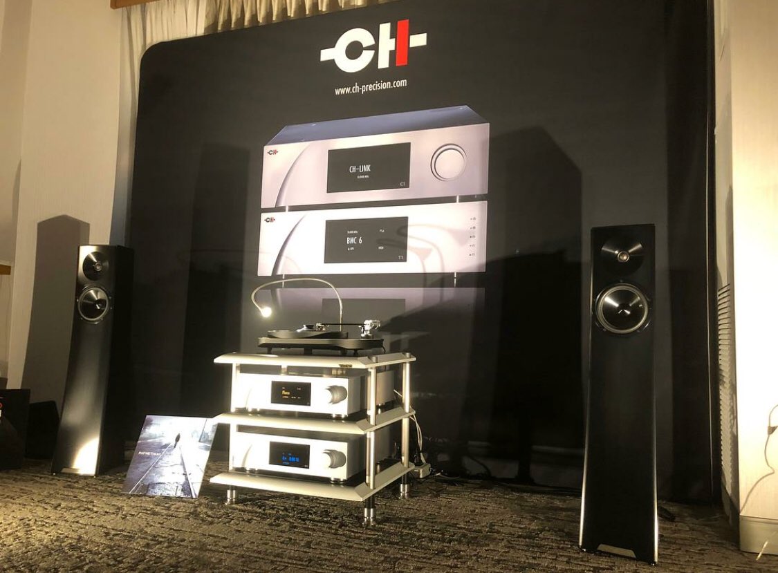 Absolute Hi End Yg Acoustics Carmel 2 Speakers Ch Precision Electronics Taoc Rack At Axpona Audio Expo North America Axpona