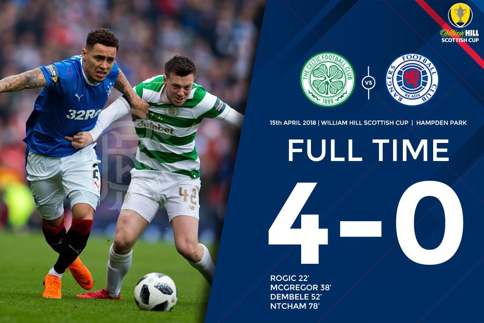 FULL TIME Celtic 40 Rangers r/rangersfc