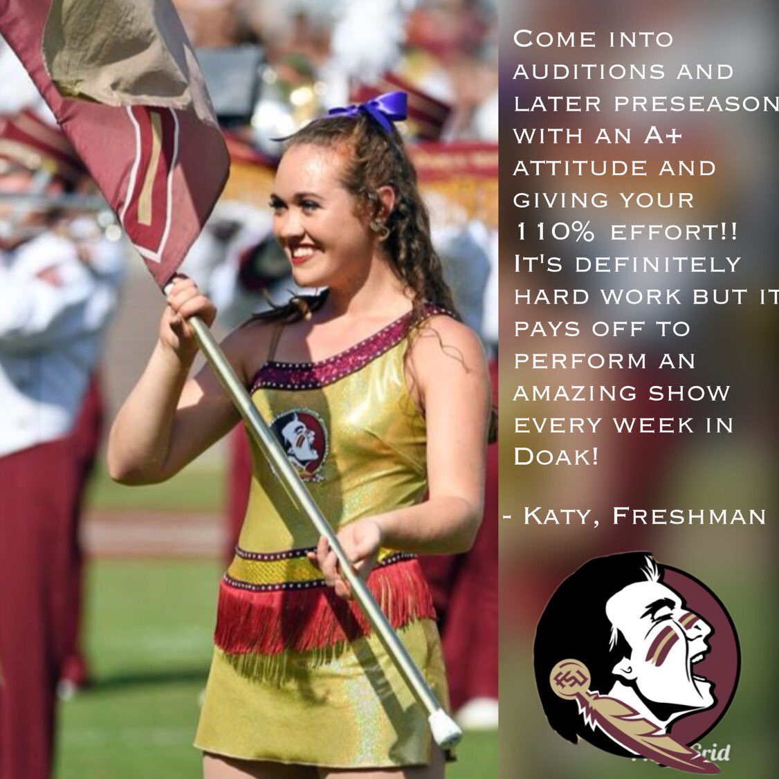 FSUcolorguard's tweet photo. Maddie and Katy have some great advice for auditions! Read all about it here!
- -
#FSUColorGuard #MCATDT #GoNoles #colorguard #collegeguard #FSU https://t.co/qSQQzgdh3j