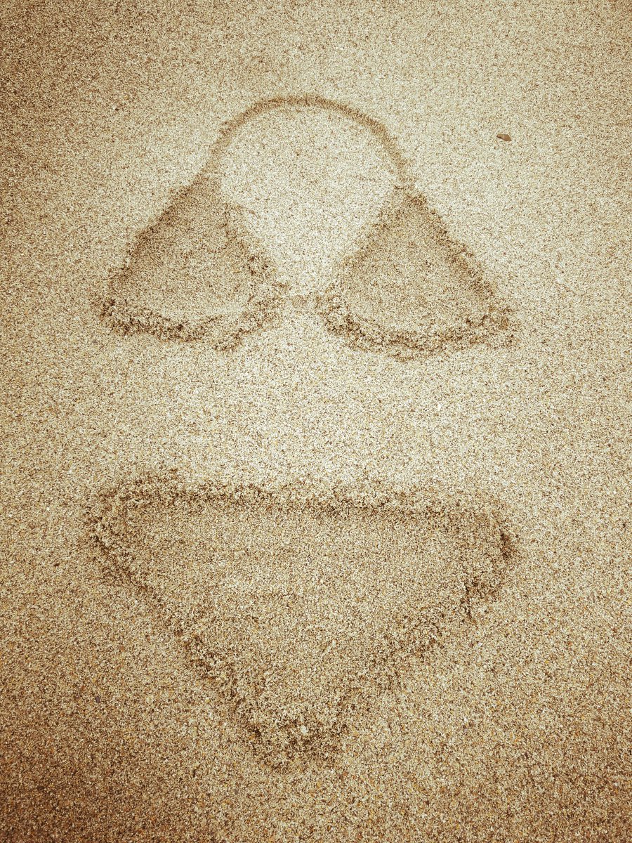 Finally, got a shot of a bikini on the beach. Summer is on the way... #MightHaveDrawnIt #StillABikini #raining #Optimistic
