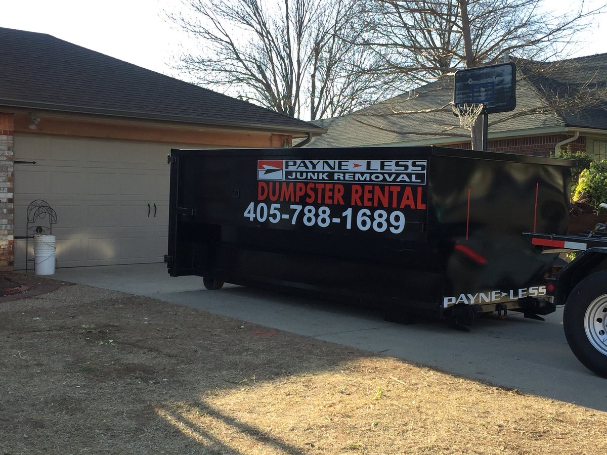 PayneJunk's tweet image. Dropping off a Roll Off Dumpster for some Junk Removal action.