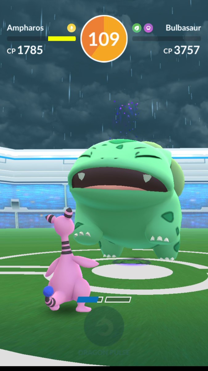 PokeNorge's tweet image. Bulbasaur #funraid with #CottonCandySheep from #PokemonGOCommunityDay